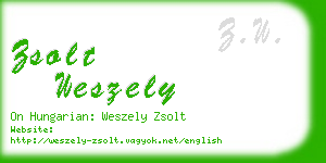 zsolt weszely business card